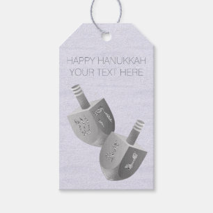 Hanukkah Dreidels Imitats Silver Bling Personalisi Geschenkanhänger