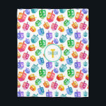 Hanukkah Dreidels Rainbow Watercolor Holiday Fleecedecke<br><div class="desc">Hanukkah Dreidels Rainbow Watercolor Holiday Pattern. Chanukah dreidels in Regenbogenfarbe multicolor.</div>