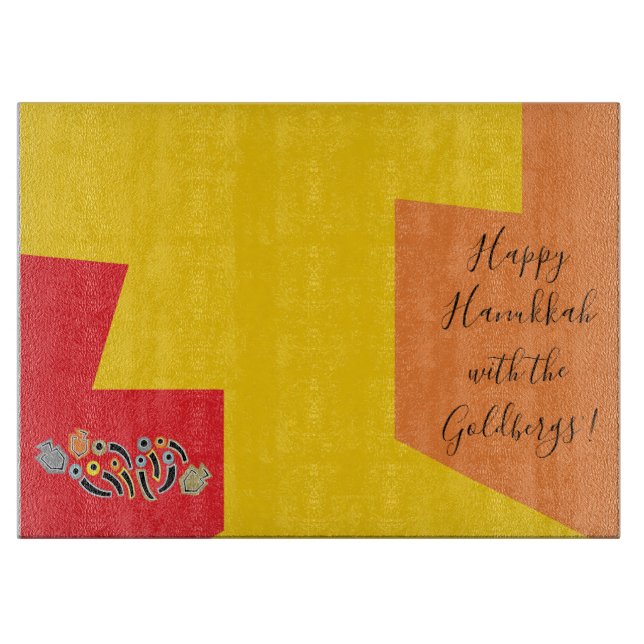 Hanukkah Dreidels Schneidebrett (Vorderseite)