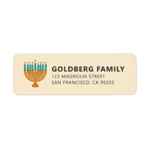 Hanukkah  Einfache und moderne Kerzengrüße