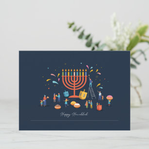 Hanukkah-Einladungskarte  Einladung