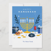 Hanukkah Elements Grußkarte