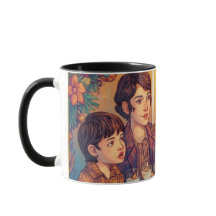 Hanukkah-Familienmahlzeit-Tasse