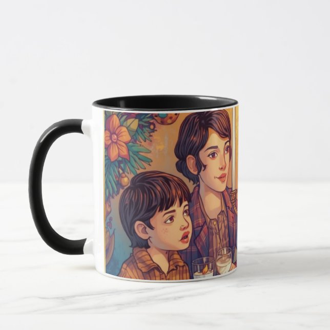 Hanukkah Family Meal Mug Tasse (Links)