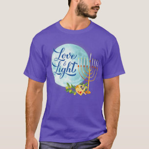 Hanukkah-Feier der Lichter und Liebe 9 Kerzen T-Shirt