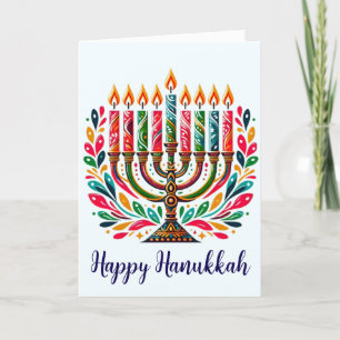 Hanukkah Festival of Lights Feiertagskarte