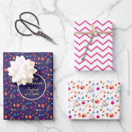 Hanukkah Festival of Lights Party Geschenkpapier Set