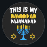 Hanukkah für Familie Chanukah Funny Hanukkah Runder Aufkleber<br><div class="desc">Hanukkah für Familie Chanukah Funny Hanukkah</div>