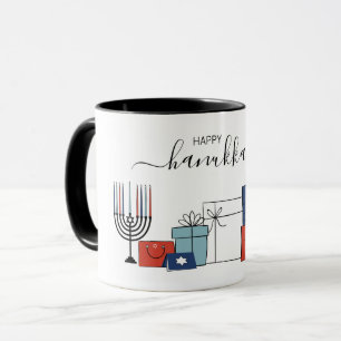 Hanukkah Geschenke & Menorah Feiertag Kaffee Tasse