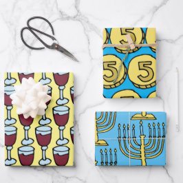 Hanukkah Geschenkpapier Set