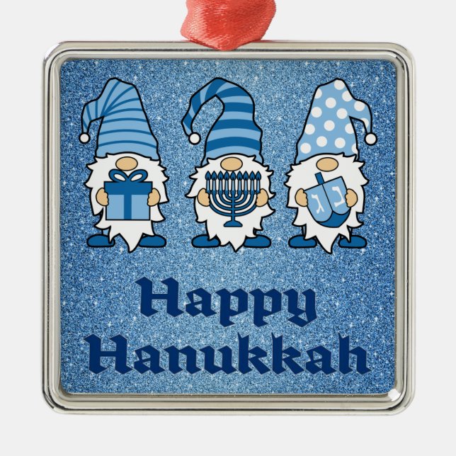 Hanukkah Gnomes Trio Ornament (Vorne)