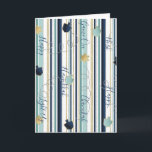 Hanukkah Greeting Card Dreidels Feiertagskarte<br><div class="desc">"Hanukkah Stripes and Dreidels" Grußkarte mit Umschlag. Personalisieren Sie, indem Sie Text auf der Vorder- und Innenseite der Grußkarte löschen und durch Ihren eigenen Text ersetzen. Wählen Sie Ihren bevorzugten Schriftart Stil, Farbe und Größe. Danke, dass ihr angehalten und vorbeigekommen seid! Viel geschätzt!!! Happy Hanukka! Größe: Standard (5" x 7")...</div>
