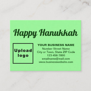 Hanukkah Gruß auf Light Green Begleitkarte