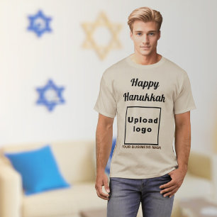 Hanukkah Gruß auf Sand Color T - Shirt