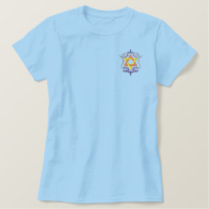 Hanukkah Gruß Besticktes T-Shirt