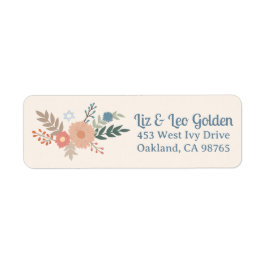 HANUKKAH HandGezeichnet FLoral CUSTOM-Rücksendeadr
