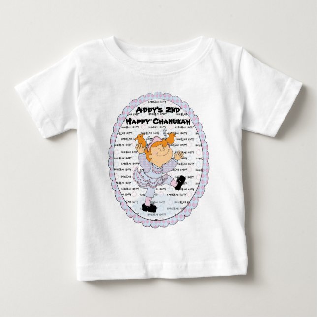 Hanukkah Happy Baby Fine Jersey T - Shirt (Vorderseite)