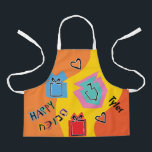 Hanukkah Happy Bright Art Schürze<br><div class="desc">Hanukkah Happy Bright Art Schürze. Personalisieren Sie, indem Sie Text löschen und Ihre eigenen hinzufügen. Verwenden Sie Ihren bevorzugten Schriftart Stil, Farbe und Größe. Stellen Sie sicher, dass Sie die Größe und die Farbe des Gurtes auswählen. Alle Designelemente können auf andere Zazzle-Produkte übertragen und bearbeitet werden. Happy Hanukka! Danke, dass...</div>