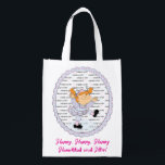 Hanukkah Happy Happy Wiederverwendbare Einkaufstasche<br><div class="desc">Hanukkah Happy Happy, weiße 2-seitige Tasche. Alle Designelemente können bearbeitet werden. Alle bearbeitbaren Texte können gelöscht und durch eine eigene Nachricht ersetzt werden. Verwenden Sie Ihre Lieblingsfarbe, Schriftart und Stil. Happy Hanukkah/Chanukah! Stil: Wiederverwendbare Beutel Grün gehen und retten den Planeten mit unserer wiederverwendbaren Lebensmitteltasche! Diese Tasche ist aus einem leichten...</div>
