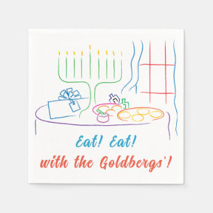 Hanukkah Holiday Dinner Serviette