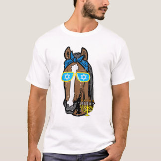 Hanukkah Horse Chanukah Jüdisches Reittier Frauen  T-Shirt
