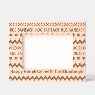 Hanukkah Hug Sameach Geätzte Rahmen