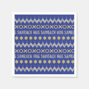 Hanukkah Hug Sameach Serviette