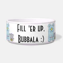 Hanukkah Hund/Maus Haustier Bowl "Fill er' up, Bub Napf