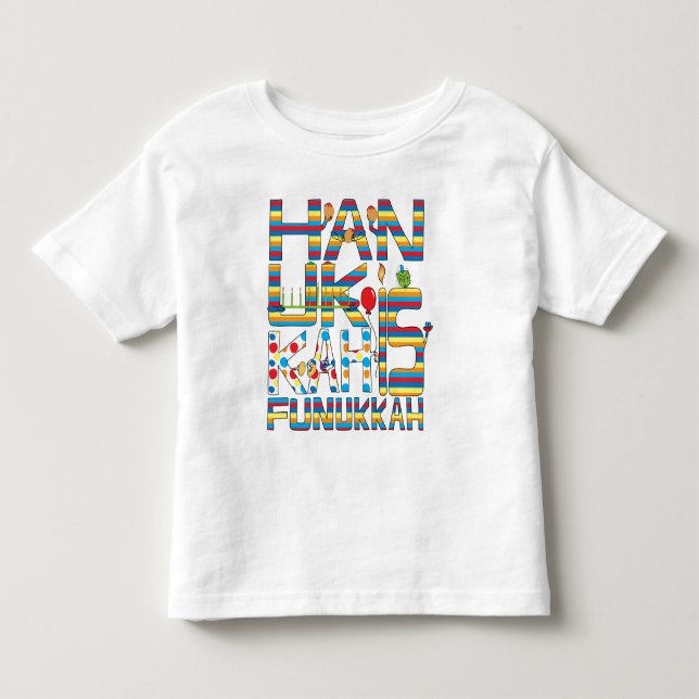 "Hanukkah Is Funukkah" Kleinkind Fleece Sweatshirt Kleinkind T-shirt (Vorderseite)