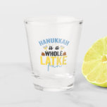 Hanukkah ist der ganze Latke Fun Funny Jewish Chan Schnapsglas<br><div class="desc">lustig, hanukkah, chanukah, Geschenk, Geburtstag, latke, jüdisch, urlaub, menorah, dreidel</div>