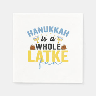 Hanukkah ist der ganze Latke Fun Funny Jewish Chan Serviette