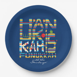 Hanukkah ist Funukkah Happy Pappteller