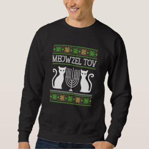 Hanukkah Jew Cat Meowzel Ov Sweatshirt