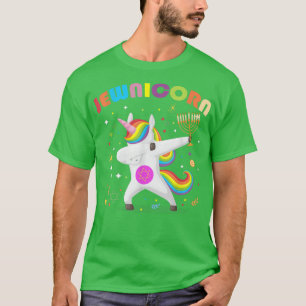 Hanukkah Jewnicorn Einhorn Dabbing Chanukah jüdisc T-Shirt