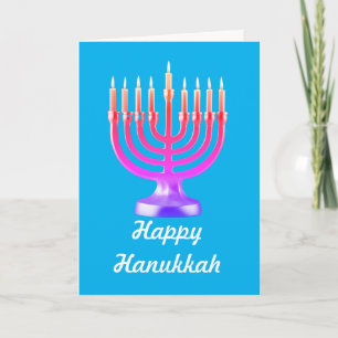Hanukkah-Karte, 5 Zoll x 7 Zoll geklappte Hanukkah Karte