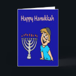 Hanukkah-Karte Feiertagskarte<br><div class="desc">Happy Hanukkah Karte für ein Kind.</div>
