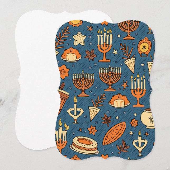 Hanukkah-Karte Karte (Vorne/Hinten)