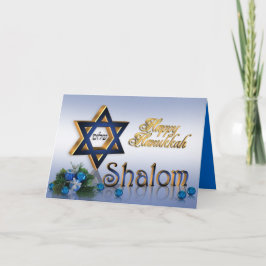 Hanukkah Karte Star von David Shalom