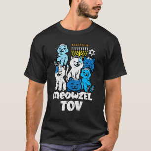 Hanukkah Katzen Miau zel Tov Chanukka jüdische Fra T-Shirt