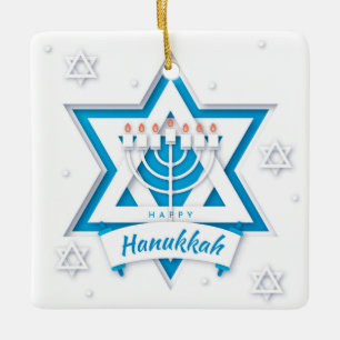Hanukkah Keramik Ornament