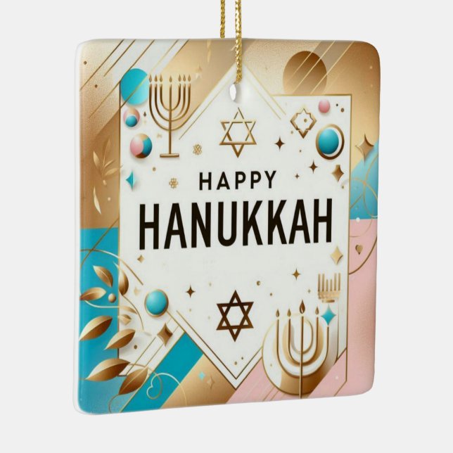Hanukkah Keramik Ornament (Rechts)