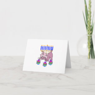 Hanukkah Kitty Feiertagskarte
