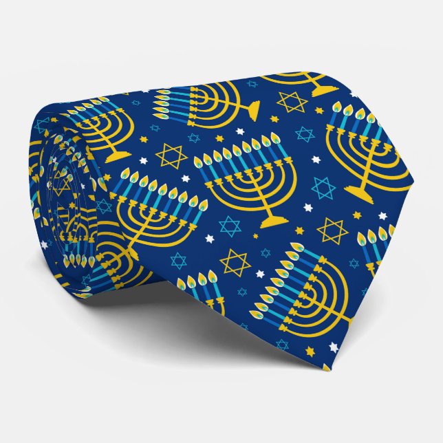 Hanukkah Krawatte (Gerollt)