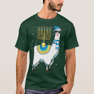 Hanukkah Lama Chanukah Menora Niedlich Froh Adorab T-Shirt