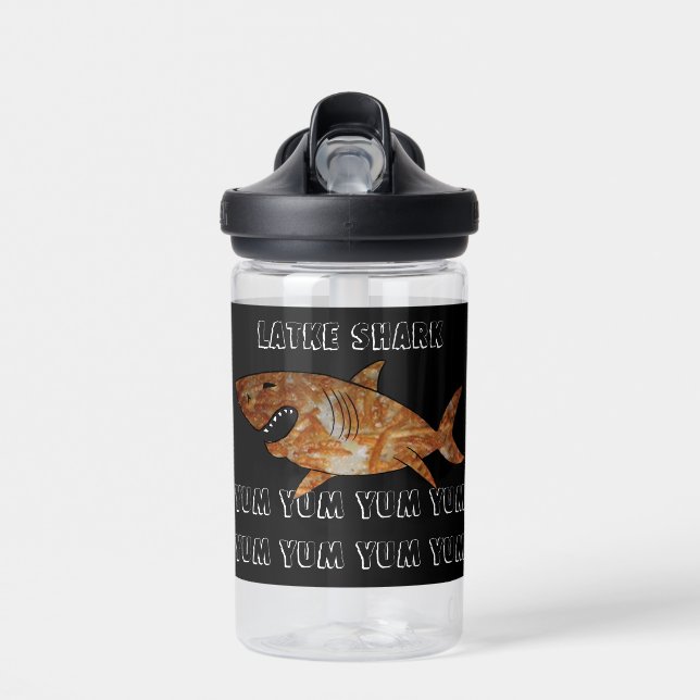 Hanukkah Latke Shark Water Flasche (Vorne)