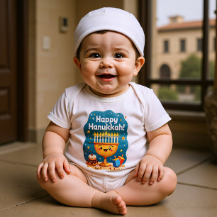Hanukkah-Latke-Tropfer Baby Strampler