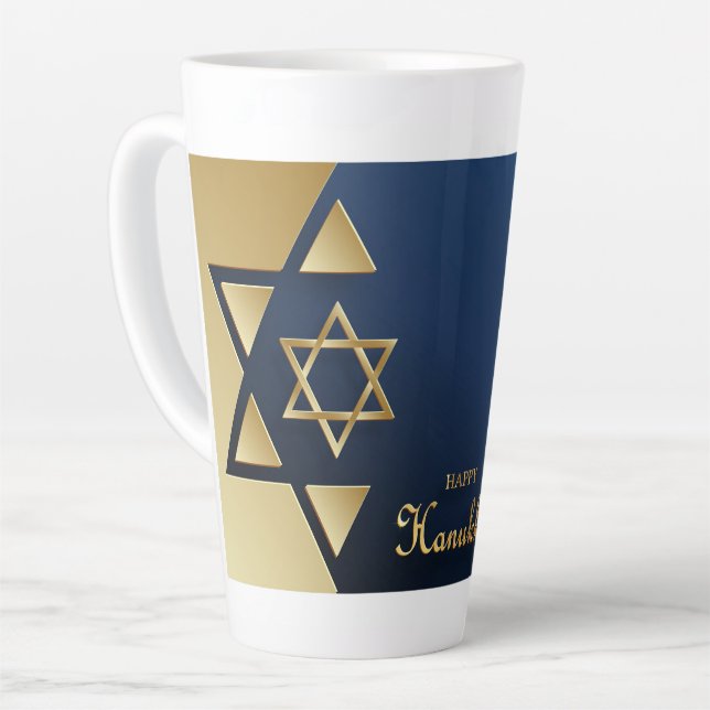 Hanukkah Latte Tasse (Linke Ecke)