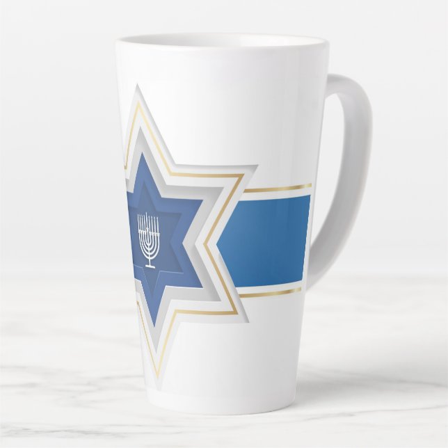 Hanukkah Latte Tasse (Rechte Ecke)