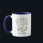 Hanukkah Liebe & Light Floral Menorah Tasse<br><div class="desc">Hanukkah Liebe & Light Floral Menorah Tasse. Personalisieren Sie den benutzerdefinierten Text oben. Weitere Koordinationsgegenstände finden Sie in unserer Kollektion "Floral Hanukkah Menorah und Dreidel".</div>