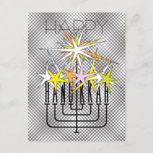 HANUKKAH LIGHTS FEIERTAGSPOSTKARTE